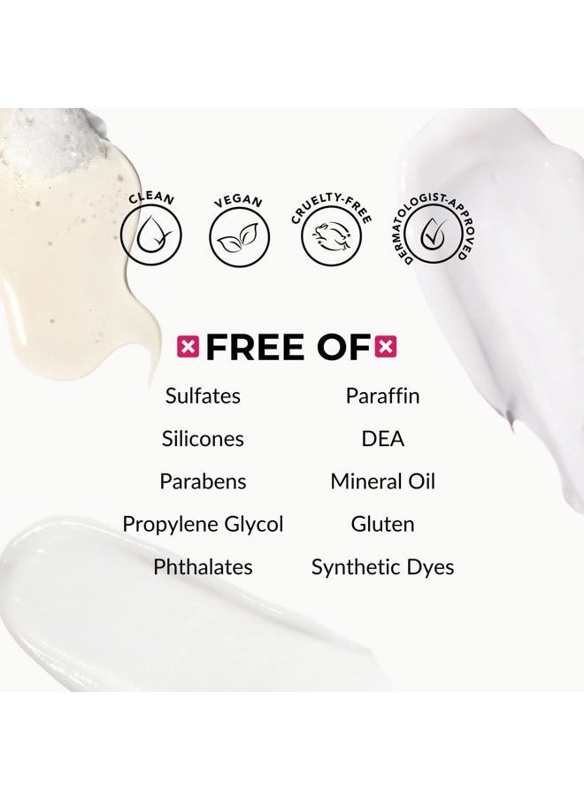 Love Ur Curls - Fragrance Free Curly Shampoo and Conditioner Set with All in One Curl Cream Styler for Wavy Hair, 3 Step System to Repair, 200 mL - Image 1