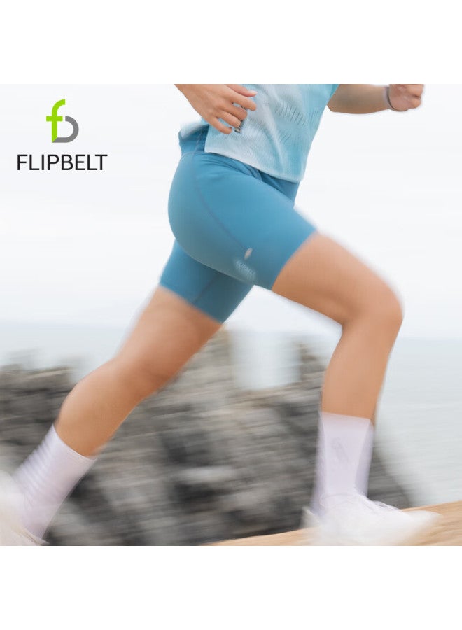 FlipBelt Flipbelt Women's Compression Waist Pack Shorts Kangaroo Pants 3.0 Running Competition Moisture Wicking Night Purple M  - Image 4