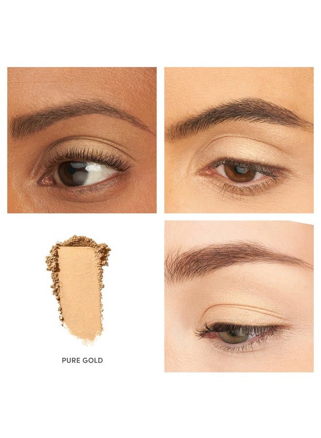 Jane Iredale PurePressed Eye Shadow, Pure Gold, 0.04 oz. - Image 3