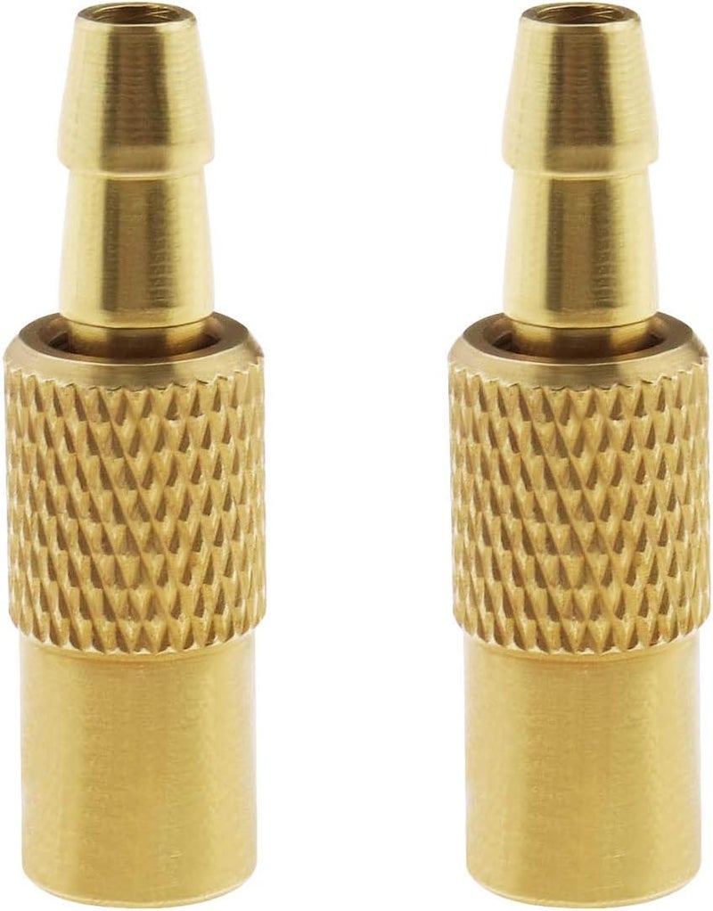 OTOTEC 2Pcs Brass Tyre Inflator Valve Connector Replacement for Auto Air Pump - Image 1