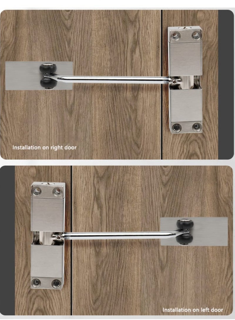 Door Closer Automatic Safety Spring Door Closer Anti-Theft Easy to Install to Convert Hinged Doors to Self Closing - Image 3