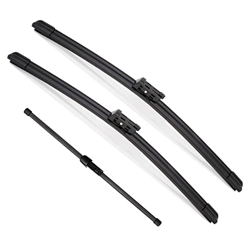 Fabysky 3Pcs Windshield Wiper Blades for Volkswagen Tiguan 2018 2019 2020 2021, Original Equipment Automotive Replacement Windshield Wiper Blades for My Car - 25"/22"/15" (Set of 3) - Image 1
