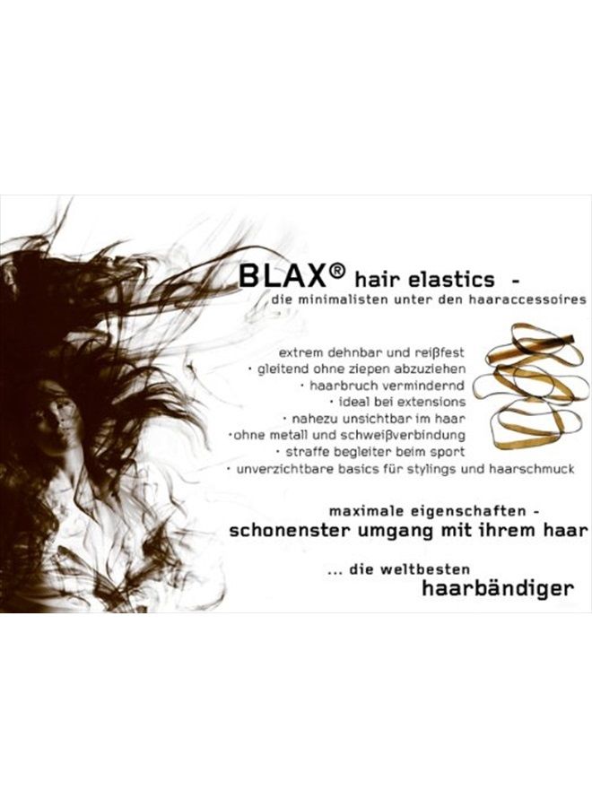 Smoothies Blax Hair Elastics Brown 4mm, 8 Count - Image 3