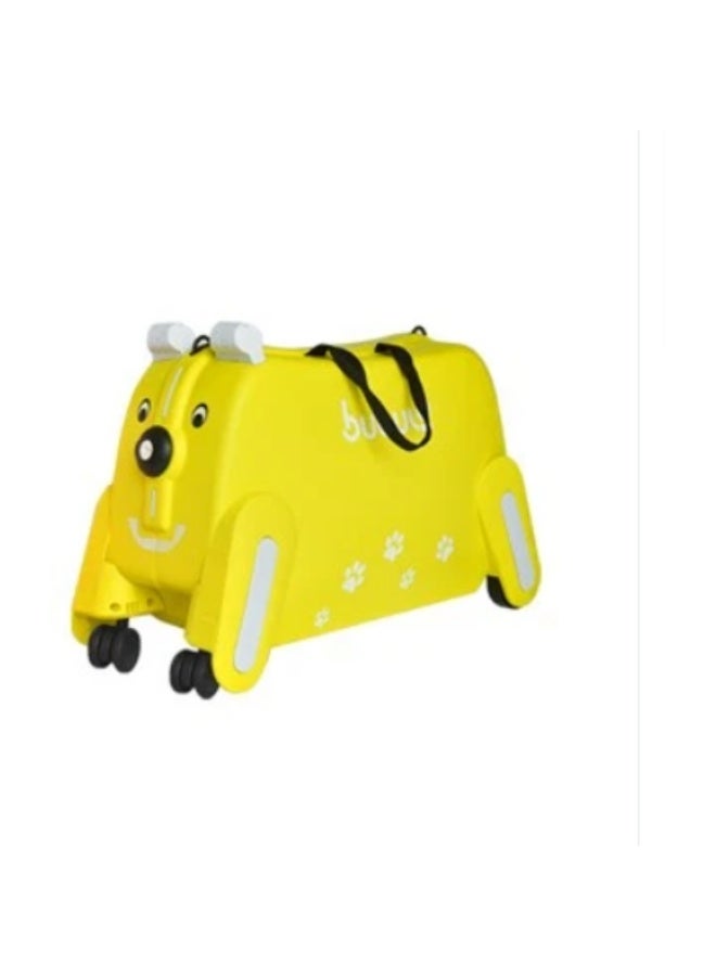 Kids Yellow Ride-on Suitcase Hand Luggage - Image 5