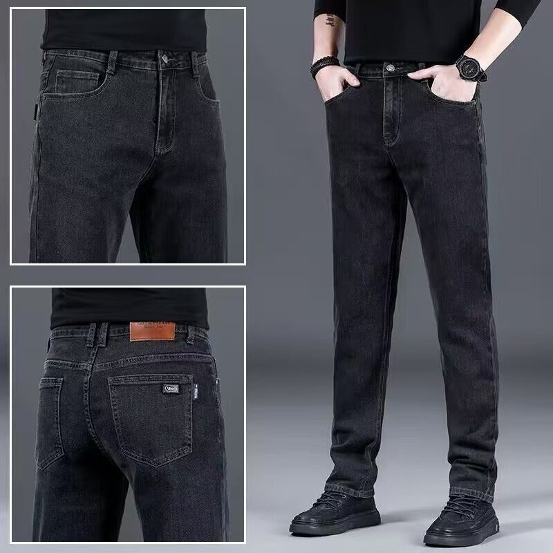 Unisex Classic Denim Jeans Loose Fit Daily Outdoor Wear - Image 1