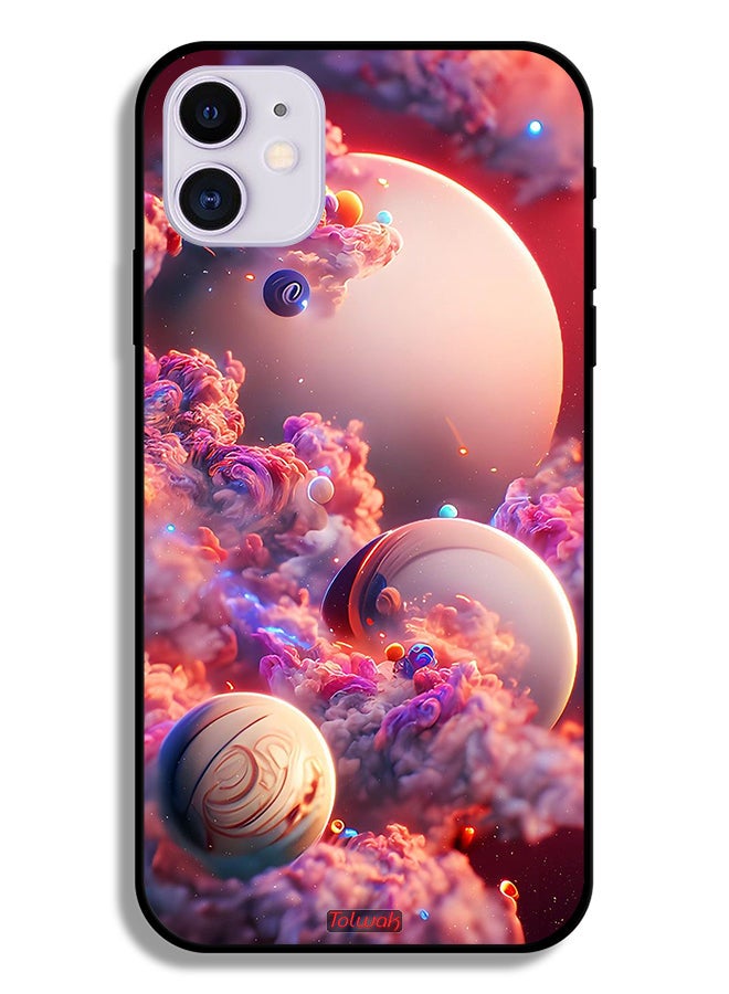 Tolwak Apple iPhone 11 Protective Case Clouds Abstract Art - Image 2