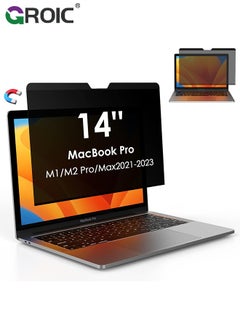 GROIC Magnetic Privacy Screen for 14 Inch MacBook Pro (2021-2023) Anti-Blue Light and Anti-Glare Ultra Slim Laptop Screen Filter (A2442 M1/A2779 M2)  - Image 1
