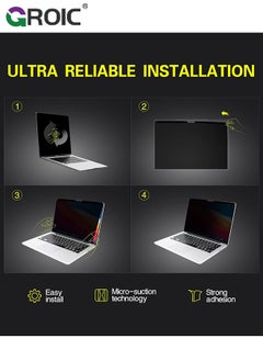 GROIC Magnetic Privacy Screen for 14 Inch MacBook Pro (2021-2023) Anti-Blue Light and Anti-Glare Ultra Slim Laptop Screen Filter (A2442 M1/A2779 M2)  - Image 5