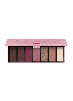 PUPA Milano Zero Calorie Chocolate Eyeshadow Palette 002 Ruby Chocolate 7 Shade Shadow Collection With Matte Satin And Metallic Colors High Pigment Formula Soft Blendable Texture 0.329 Oz  - Image 2