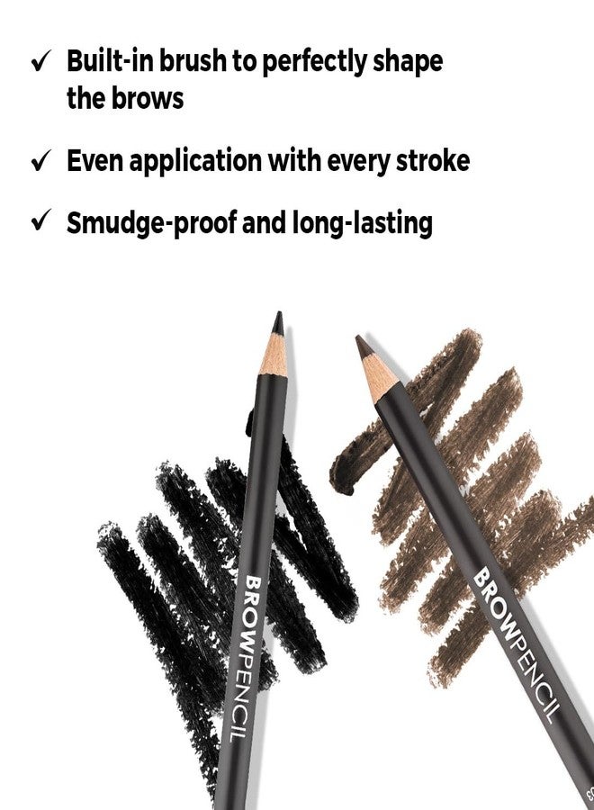 Cuzenal® Waterproof 4 Points Microblading Eyebrow Pen with a Micro-Fork Tip Applicator Creates Flawless Natural Looking Eyebrows Effortlessly and Stays on All Day (1 psc) (Black) - Image 2