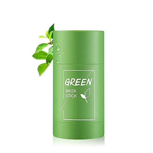 Glowhouse Green Tea Purifying Clay Stick Mask Oil Control AntiAcne Eggplant Solid Fine Portable Cleansing Mask Mud Apply Mask Green Tea Facial Detox Mud Mask Green Tea 40 g - Image 1