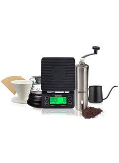 V60 Coffee Set Professional coffee drip set Suitable for drip and filter coffee, suitable for V60 Set of 6 tools for specialty coffee