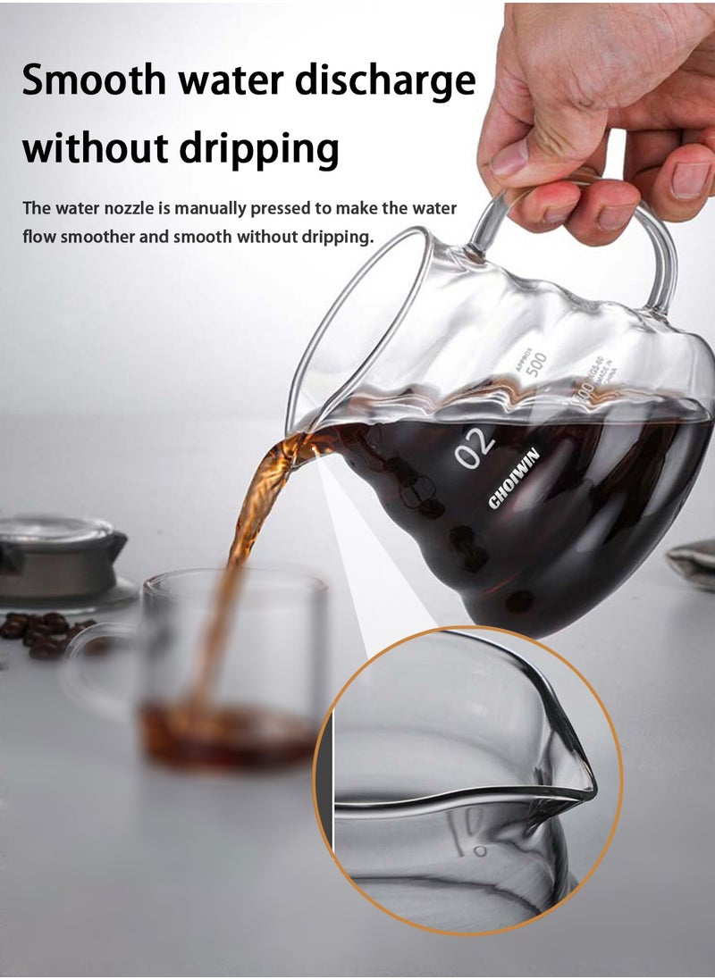 CHOIWIN - V60 Coffee Set Professional coffee drip set Suitable for drip and filter coffee, suitable for V60 Set of 6 tools for specialty coffee - Image 1