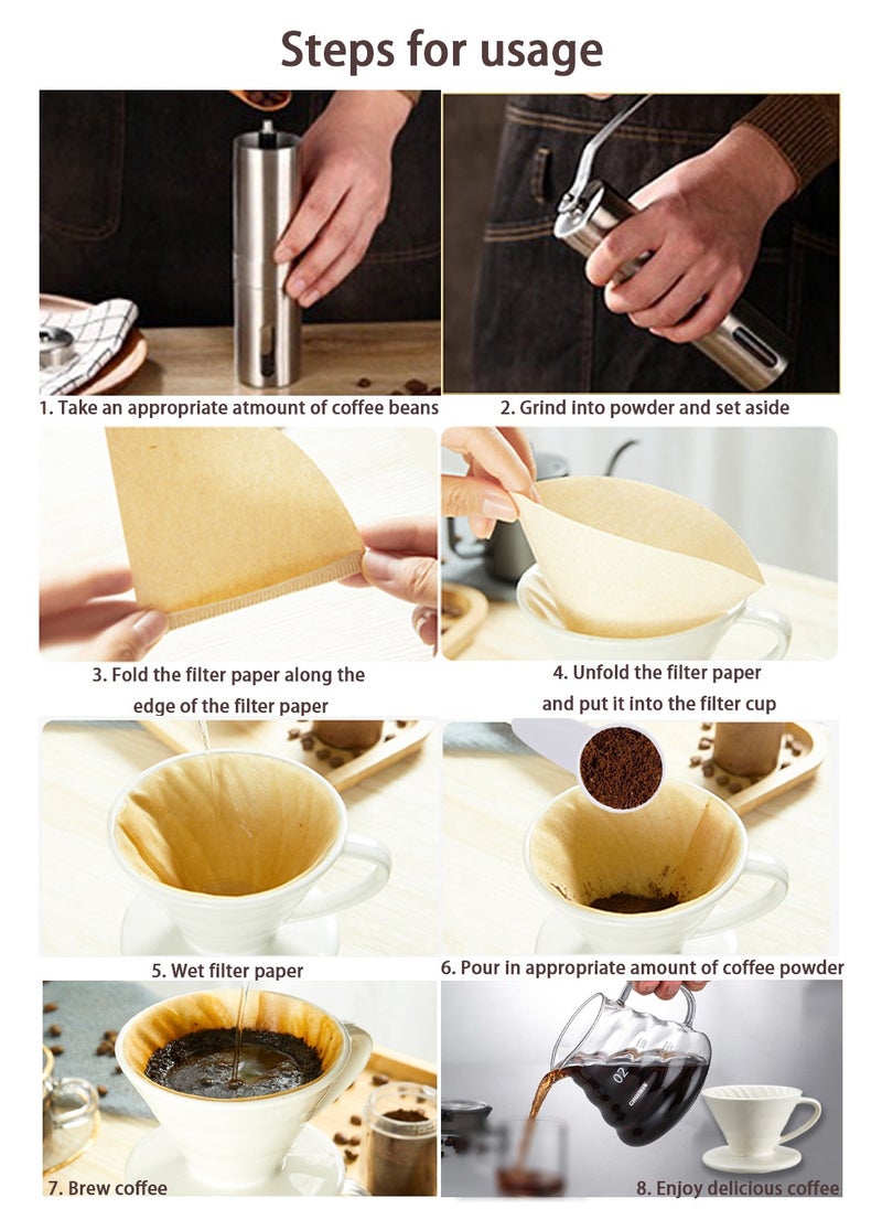 CHOIWIN - V60 Coffee Set Professional coffee drip set Suitable for drip and filter coffee, suitable for V60 Set of 6 tools for specialty coffee - Image 1