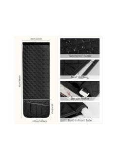 The Bros Sofa Armrest Organizer, Remote Control Holder for Recliner Couch, Arm Chair Caddy with 5 Pockets for Magazine, Remote control, Tablet, Phone, iPad, Books, Glasses  - Image 3