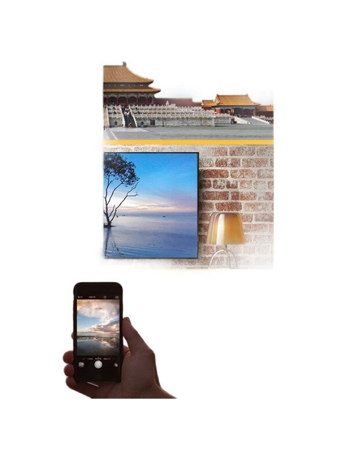 Sunset Red Bifocal Glasses With Anti-Blue Light High Definition Intelligent Zoom Folding Elderly Reading Glasses 9014 Gold 250 Degrees - Image 2