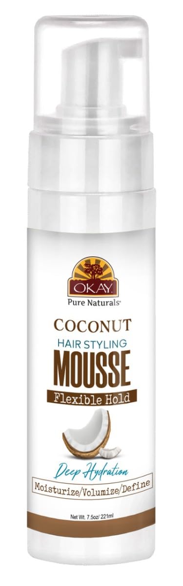 Okay Mousse Extra Hold Coconut 75 Ounce 221ml