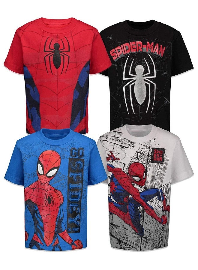 Marvel Spider-Man Toddler Boys 4 Pack T-Shirts Spiderman 5T - Image 1