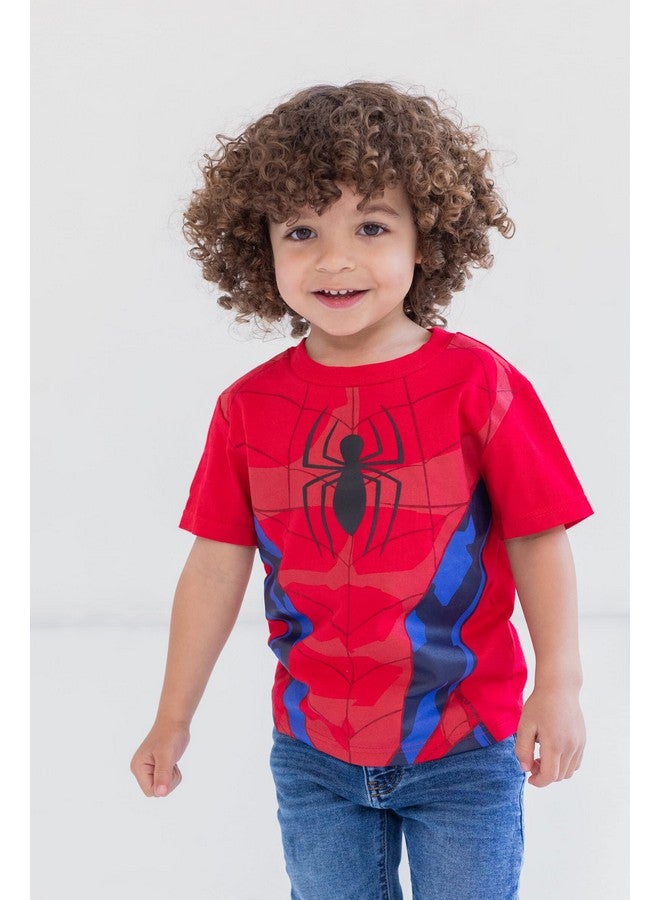 Marvel Spider-Man Toddler Boys 4 Pack T-Shirts Spiderman 5T - Image 2
