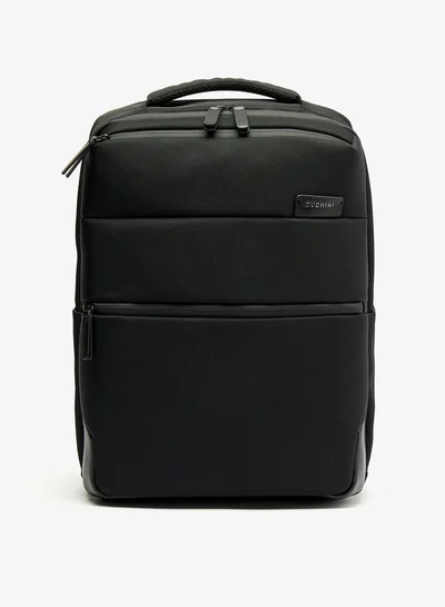 DUCHINI Men's Solid Backpack with Adjustable Straps and Zip Closure