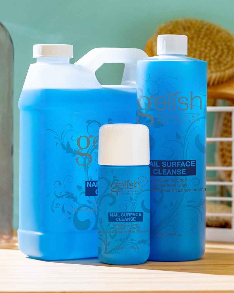 Gelish Nail Surface Cleanse â€“ Gel Top Coat Nail Cleaner, Removes Tacky Residue, High-Shine Finish, Skin-Safe Formula, Smooth & Glossy Results for Perfect Manicure (4 Fl Oz) - Image 3