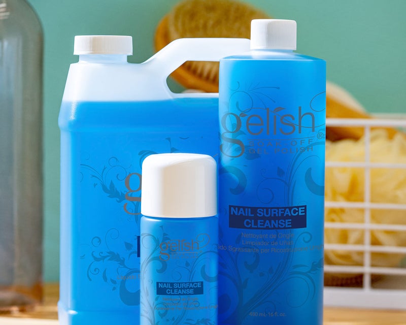 Gelish Nail Surface Cleanse â€“ Gel Top Coat Nail Cleaner, Removes Tacky Residue, High-Shine Finish, Skin-Safe Formula, Smooth & Glossy Results for Perfect Manicure (4 Fl Oz) - Image 2