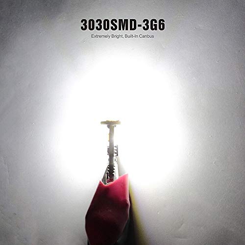 SIR IUS LED SIRIUSLED N6 194 Extremely Bright 3030 Chipset LED Bulbs for Car Interior Lights License Plate Dome Map Side Marker Door Courtesy Wedge 6000K Xenon White 168 175 174 2825 T10 192 Pack of 2 - Image 3