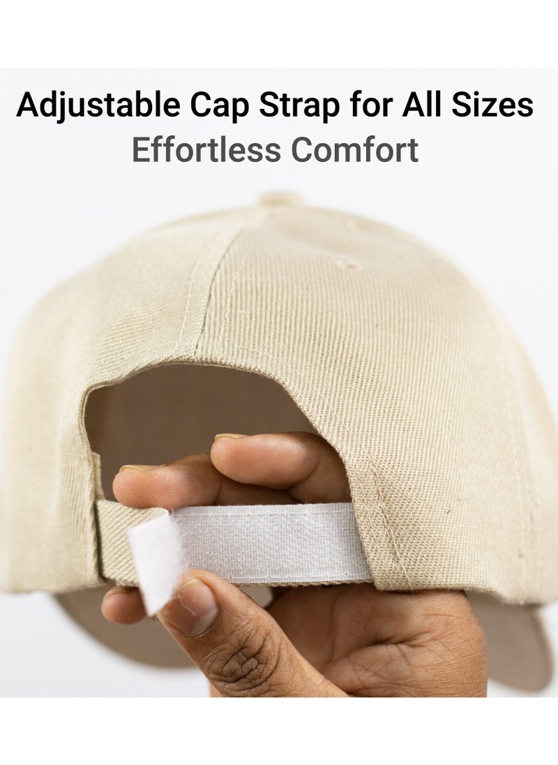 SARAOONT - Classic Khaki Polyester Baseball Cap - Adjustable Unisex Dad Hat for Running, Workouts, and Outdoor Activities - Image 1