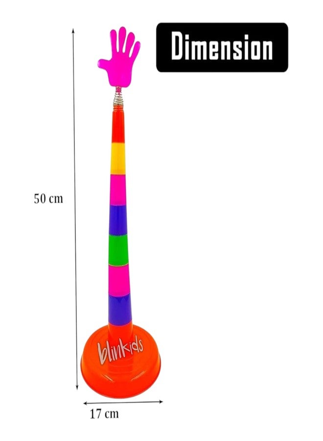 Blinkids Toys Ring Toss Game for Kids, Ring Throwing Game Outdoor and Indoor Fun Games, Shape Sorter Color Recognition Aim and Strike Game Toy for Boys and Girls (Multicolor) - Image 3