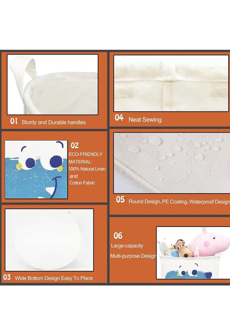 راكسوم سلة غسيل كبيرة مقاومة للماء وقابلة للطي مع مقابض للملابس والألعاب - تنظيم أنيق لغرفة النوم والمطبخ - Image 5