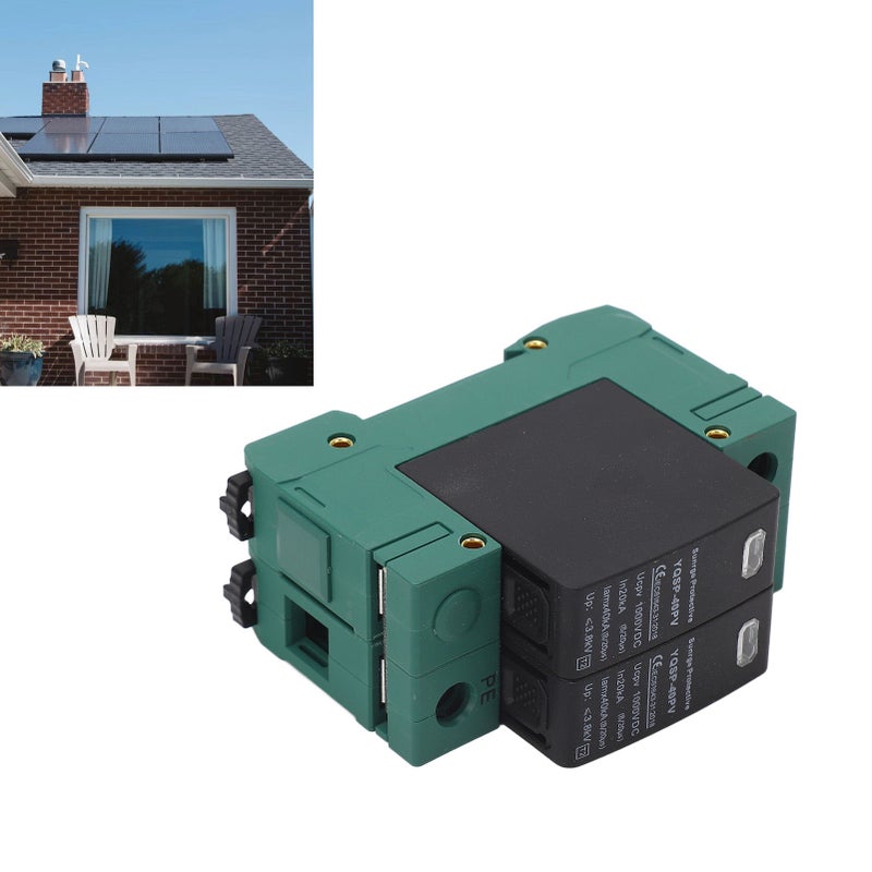 PV Surge Protection Device Photovoltaic Power Supply Lightning Arrester Protector 2P 20‑40KA DC1000V - Image 3