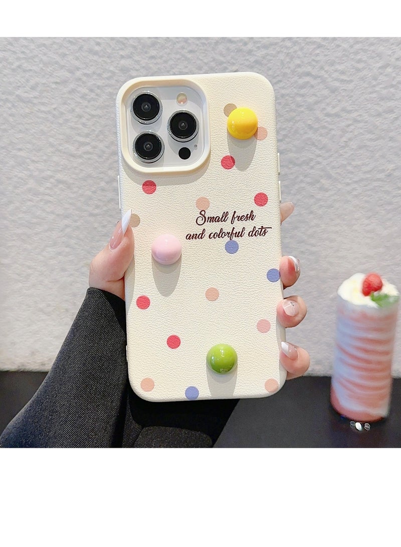 NIBEMINENT 3d Dotted Wave Protective TPU Case Cover For iPhone 15