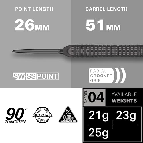 Target Darts Bolide Void 04 25G 90% Tungsten Swiss Point Steel Tip Darts Set - Image 2