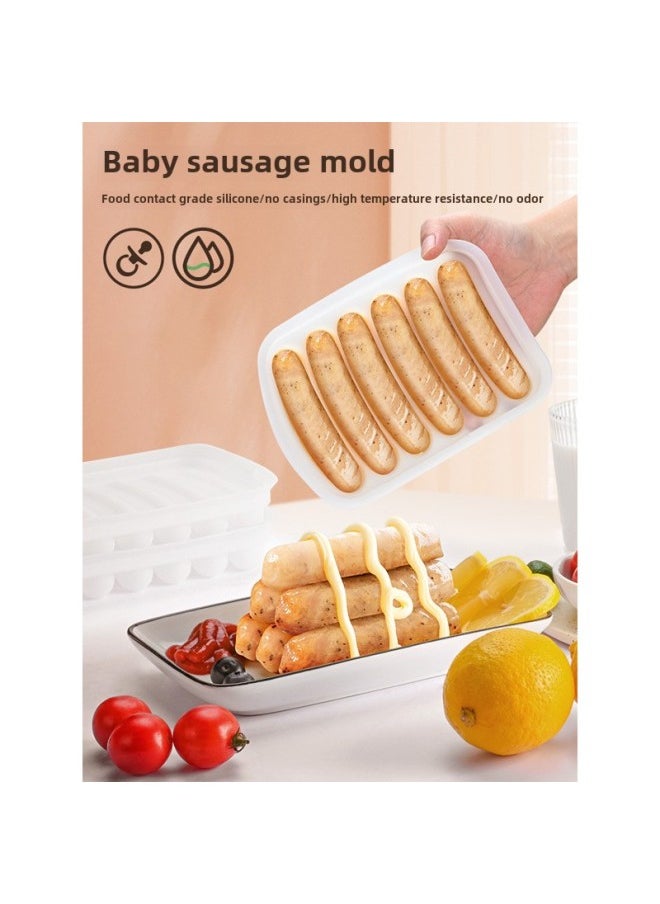 Generic - Steamed Baking Tools Baby Abrasives Steamed Cake Sausage Mould Egg Rice High Temperature Resistant Silicone Sausage Baby Food-Specifications:17.3*13.2-Color:Bear Cat Claw Mold - Image 1