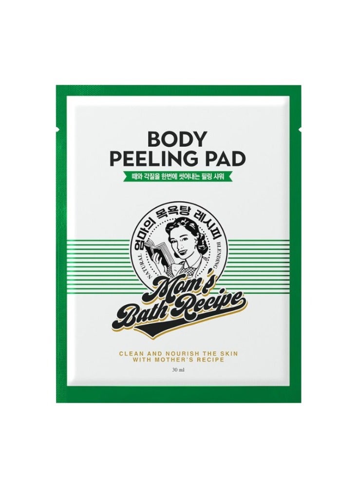 Moms Bath Recipe 8-Piece Body Peeling Pad Trouble Care Clean And Nourish The Skin With Mother's Recipe 25 ml Korean loofah Green - Image 2