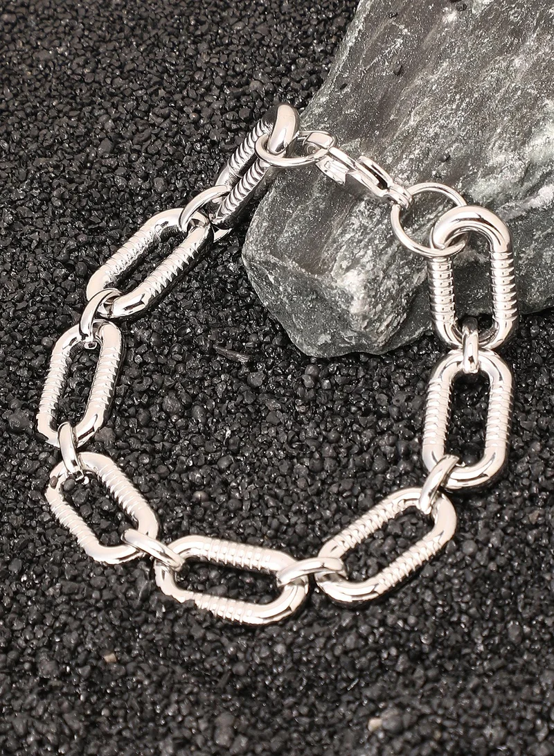 Textured Link Bracelet