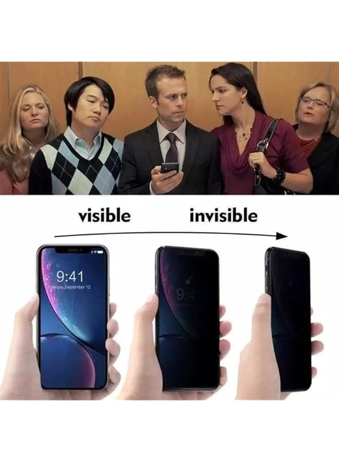 PROMASS Screen Protector for Redmi 12 4G / 5G Privacy Glass Screen Protector (not for Note12) Anti-Spy Tempered Glass Film 9H Hardness Scratch Resistant Bubble Free Glass Screen Protector for Redmi 12 4G / 5G - Image 3