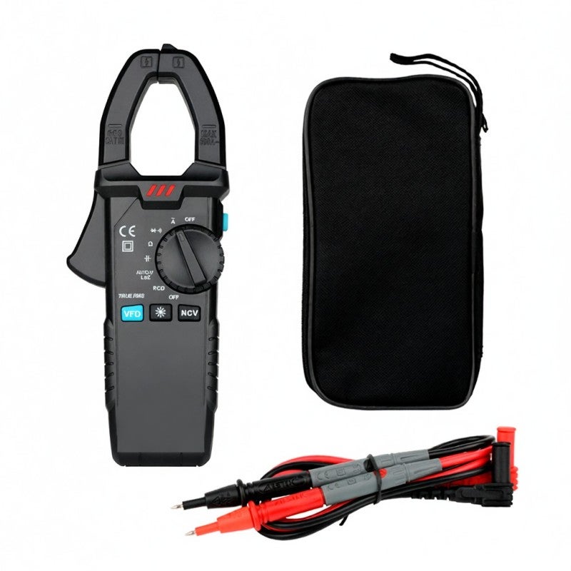 MESTEK Digital Clamp Meter: 600A AC Current, 600V AC/DC Voltage - Fast Response, Anti-Burn Design, Simple Operation for Electromechanical Maintenance, Electrical Repair, Education Training - Image 1