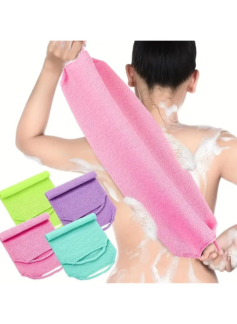 Goolsky Back Scrubber For Shower - Exfoliating Washcloth With Pull Strap - Bath Towel Perfect Gift - Bathroom Accessories  - Image 1