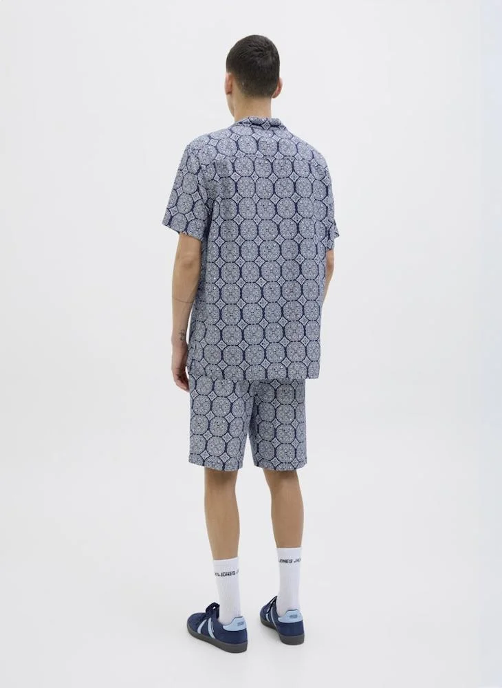 جاك اند جونز Jpstjaiden Seersucker Printed Short