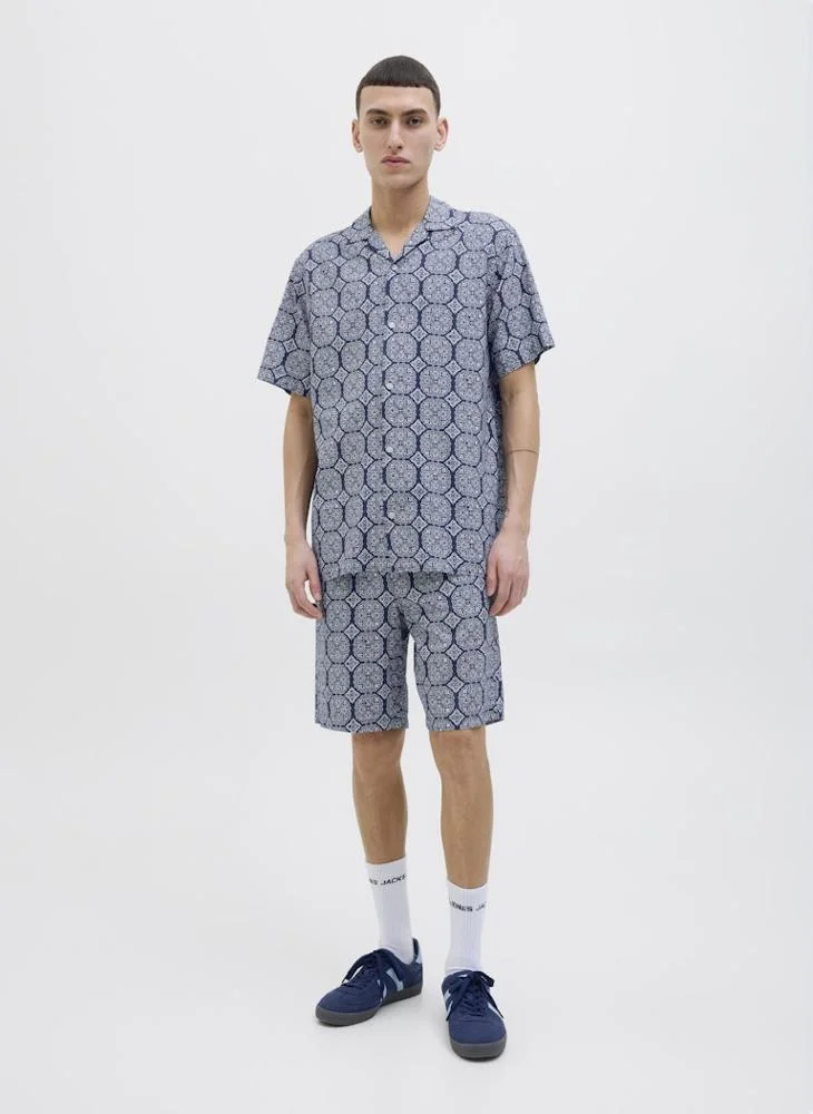 JACK & JONES Jpstjaiden Seersucker Printed Short