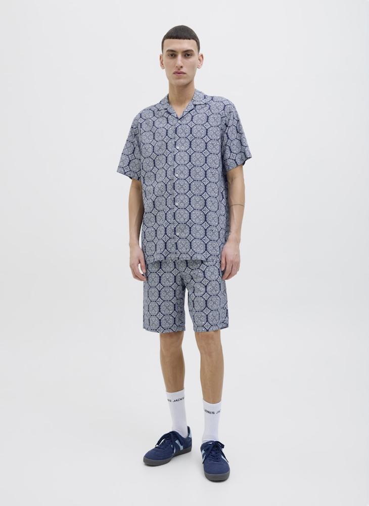 JACK & JONES Jpstjaiden Seersucker Printed Short  - Image 4