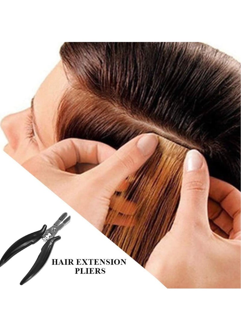 Estelle - Mini Pliers for Hair Extensions Apply and Remove Flat Shape Plier For Use With Micro Rings Pre Bonded Hair Extensions Hair Extensions Pliers - Image 1