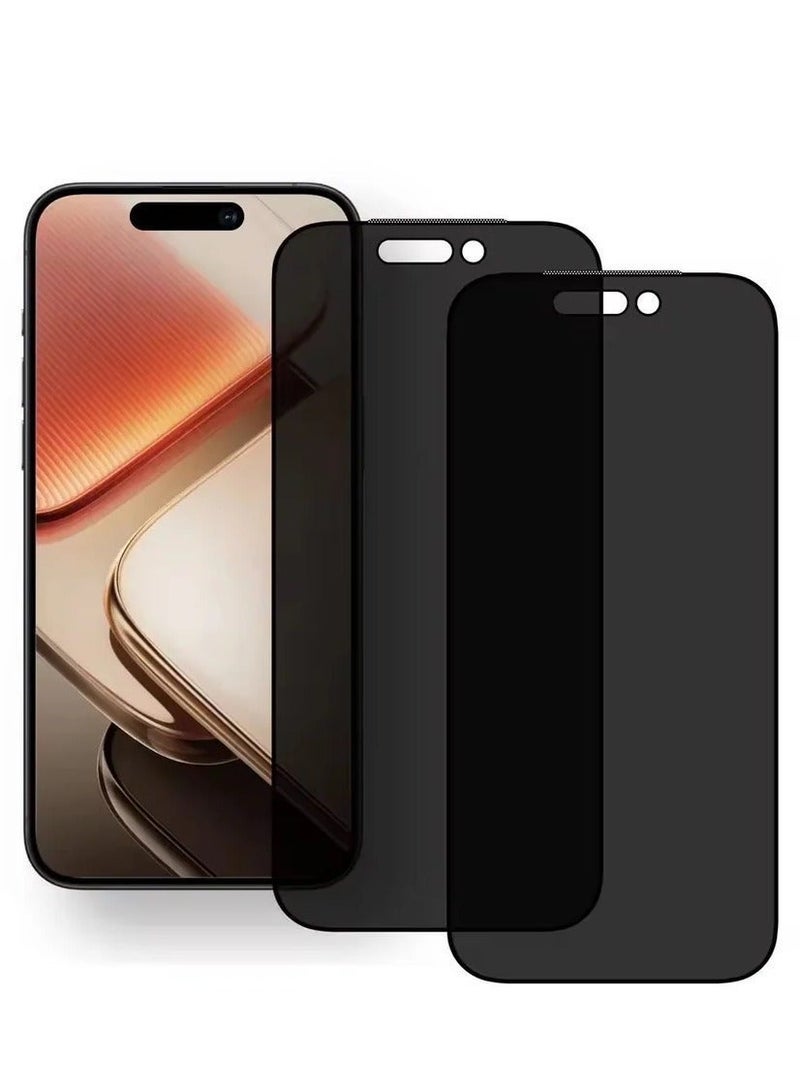 Original (2 PACK)Tempered Dustproof Privacy Glass Screen Protector Compatible For iPhone 17 Pro Max - Image 1
