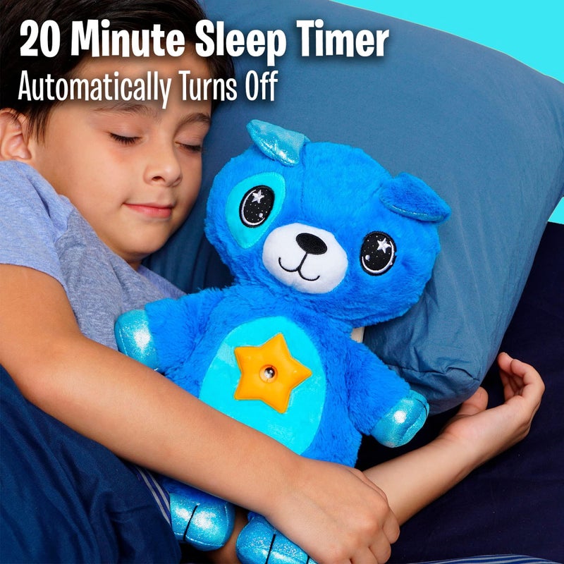 Ontel Star Belly Dream Lites, Stuffed Animal Night Light, Cuddly Blue Puppy - Projects Glowing Stars & Shapes in 6 Gentle Colors, As Seen on TV - Image 5