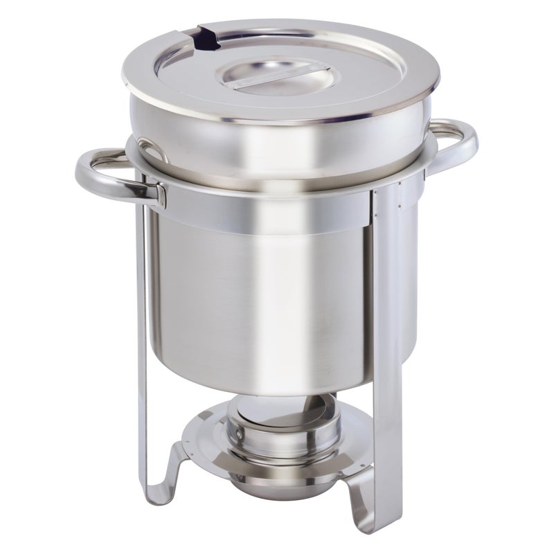 Winco 207 Stainless Steel Soup Warmer, 7-Quart, Medium - Image 1