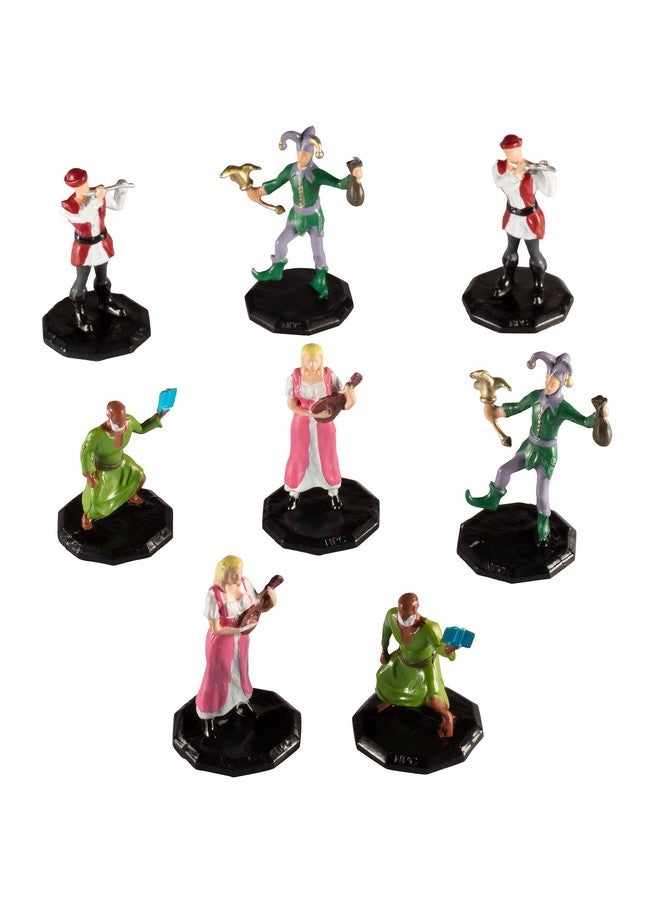 Monster Protectors Monster Townsfolk Mini Fantasy Figures - 8pc Hand-Painted Entertainer Non Player Character NPC Miniatures - 1" Hex-Sized Compatible w DND Dungeons Dragons Pathfinder RPG Tabletop Games  - Image 1