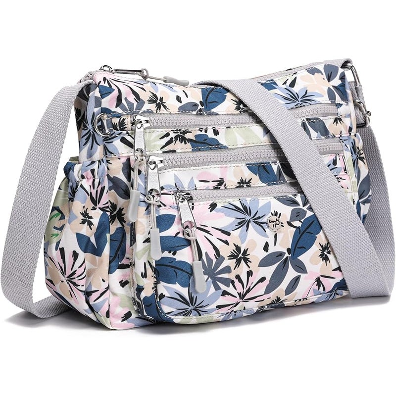 أوسينا AOCINA Crossbody Bags for Women Multi Pocket Nylon Lightweight Ladies Purses Messenger Shoulder Handbags Satchel Travel Bag - Image 1
