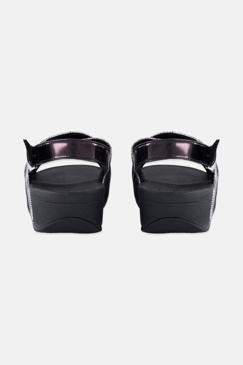 FitFlop Women Lulu Cross Adjustable Buckle Sandal, Grey - Image 2