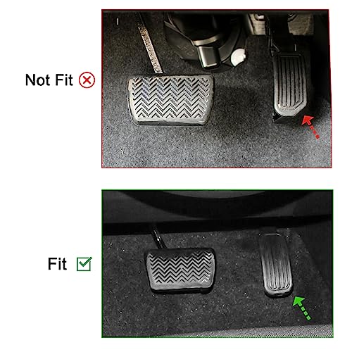 CKE Compatible with Toyota Corolla Accessories 2025-2019 Compatible with Toyota Corolla Cross Accessories 2025-2022 Anti-Slip Car Foot Pedal Covers Brake and Gas Pedal Pads -Red - Image 2